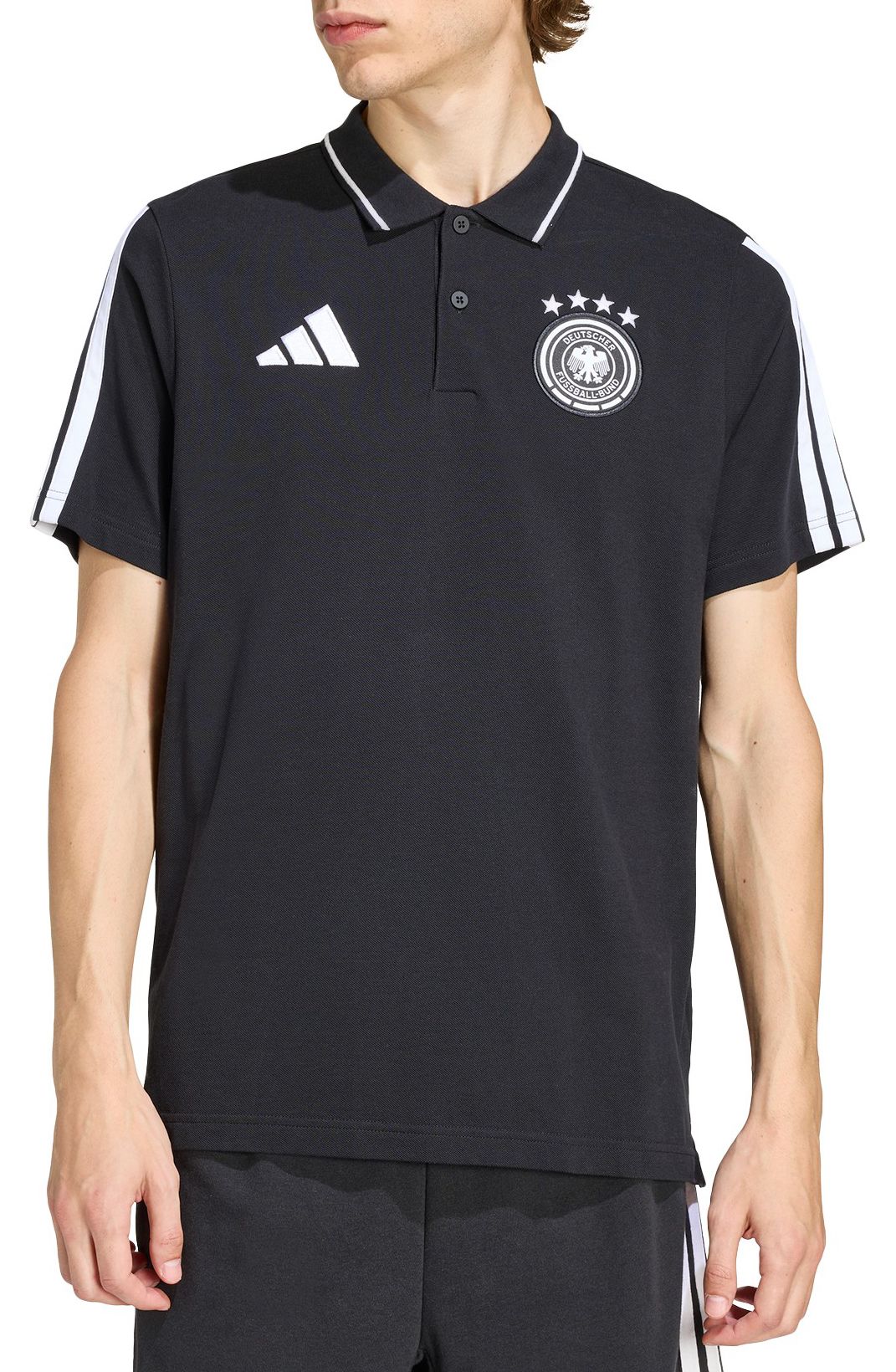 adidas Adult Germany 2026 Black Team Logo Polo product image