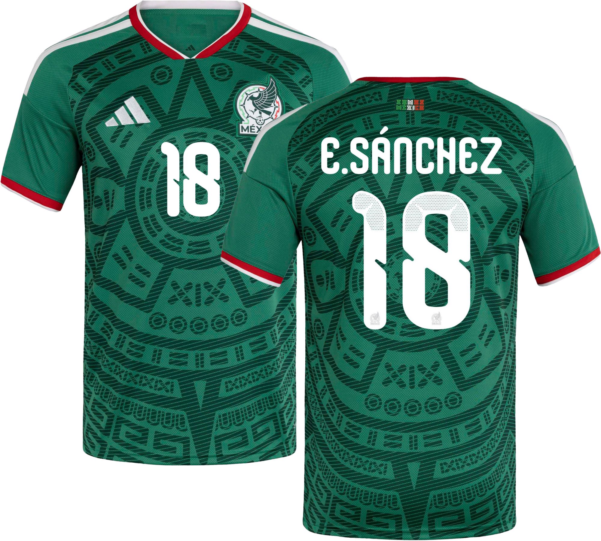 adidas Adult Mexico Erik Sanchez #18 2026 Home Replica Jersey product image