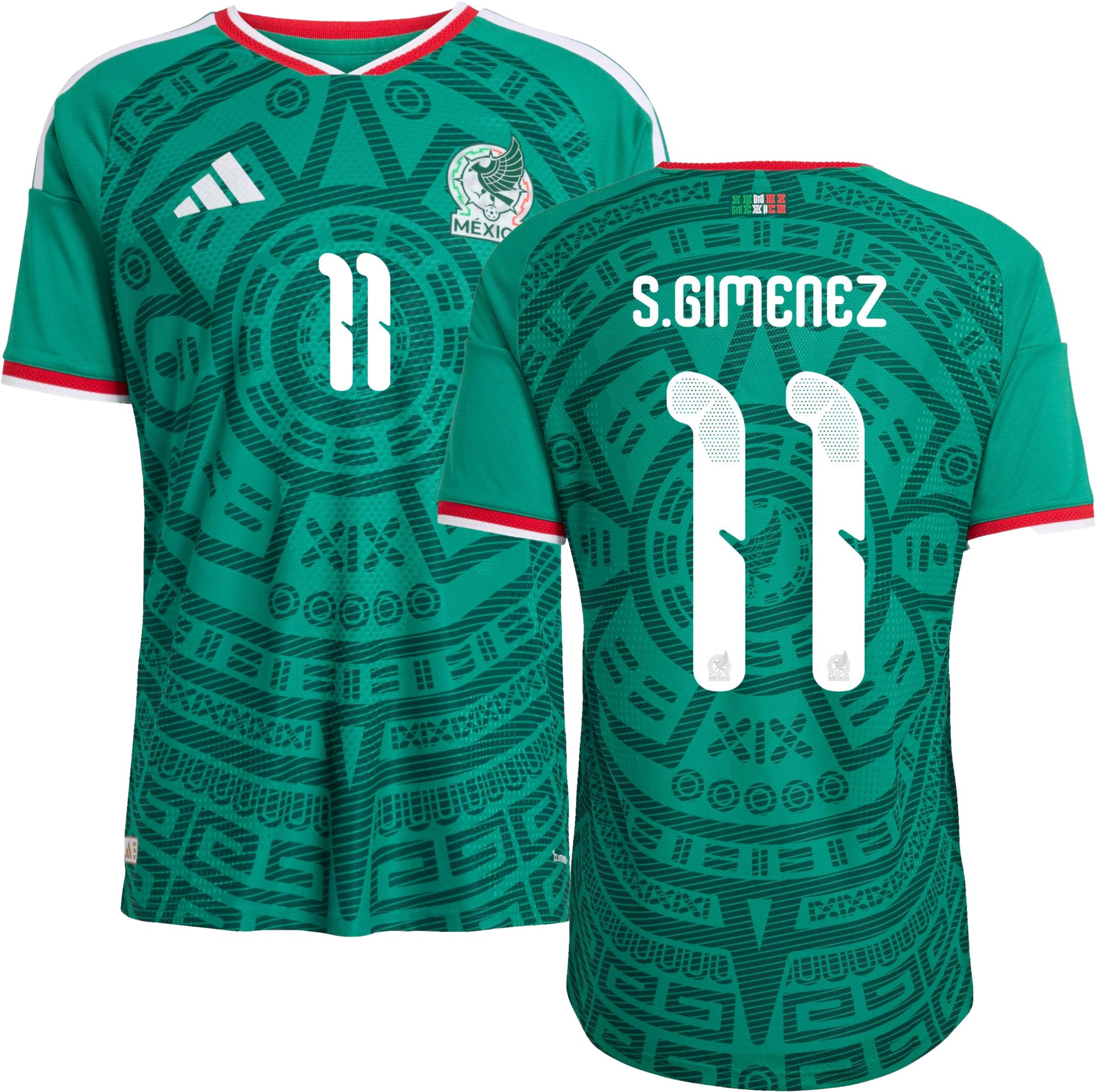 adidas Adult Mexico Santiago Gimenez #11 2026 Home Authentic Jersey product image