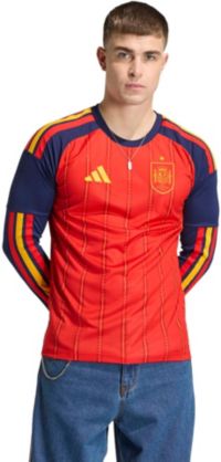 adidas Adult Spain 2026 Home Long Sleeve Replica Jersey | Dick's