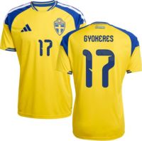 adidas Adult Sweden Viktor Gyokeres #17 2026 Home Replica Jersey