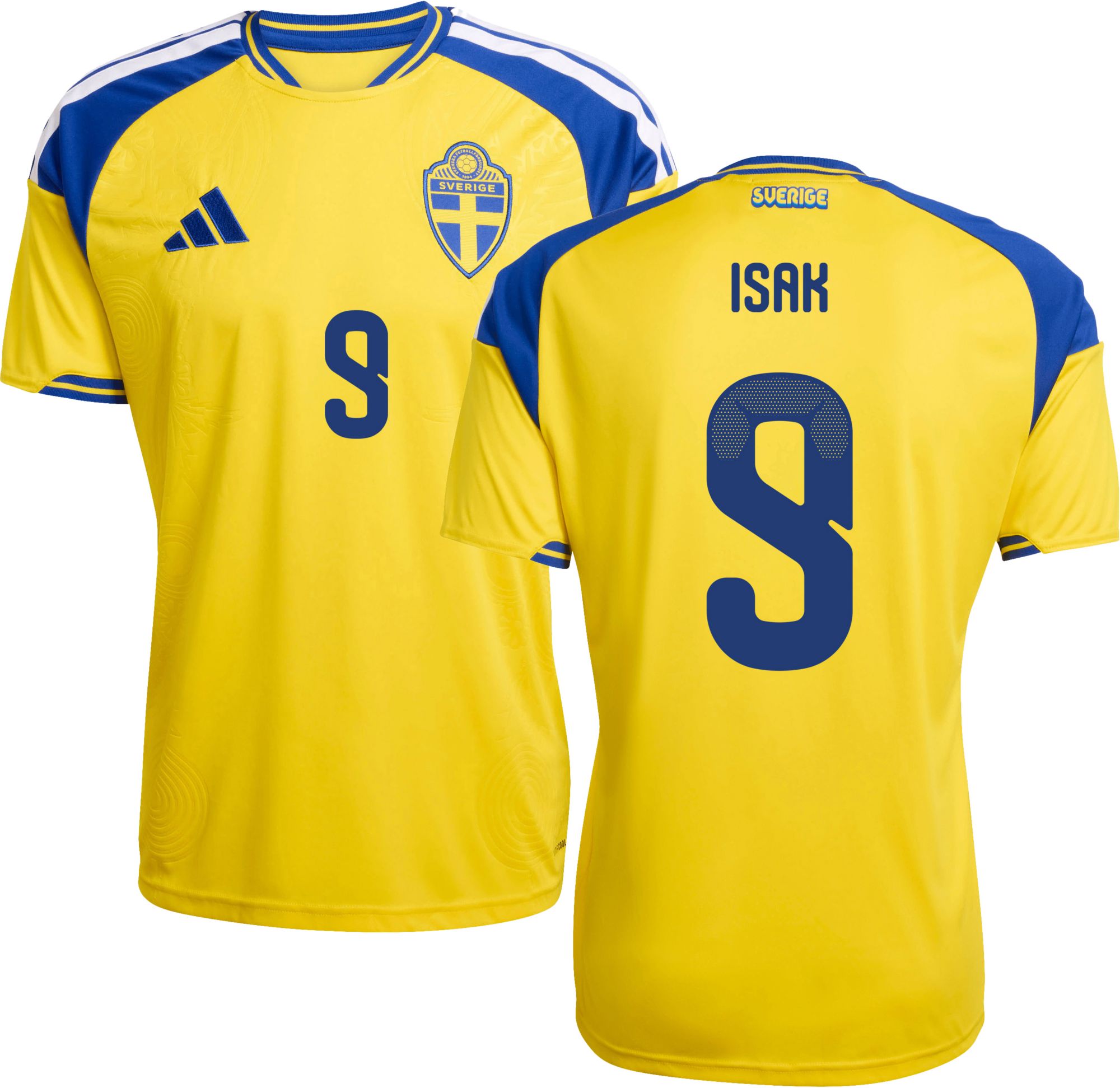 adidas Adult Sweden Alexander Isak #9 2026 Home Replica Jersey product image