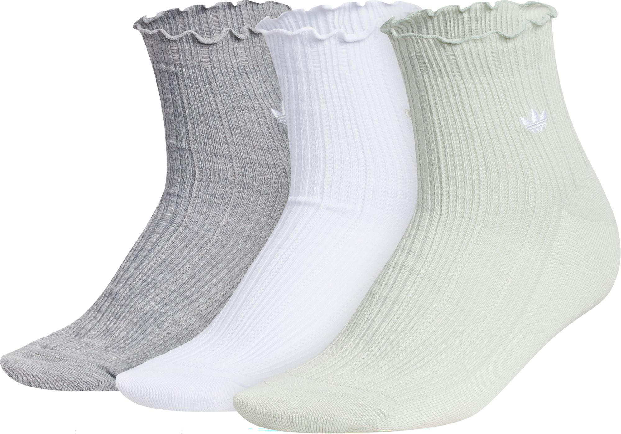 adidas Original's Ruffle Quarter Socks - 3 Pack product image