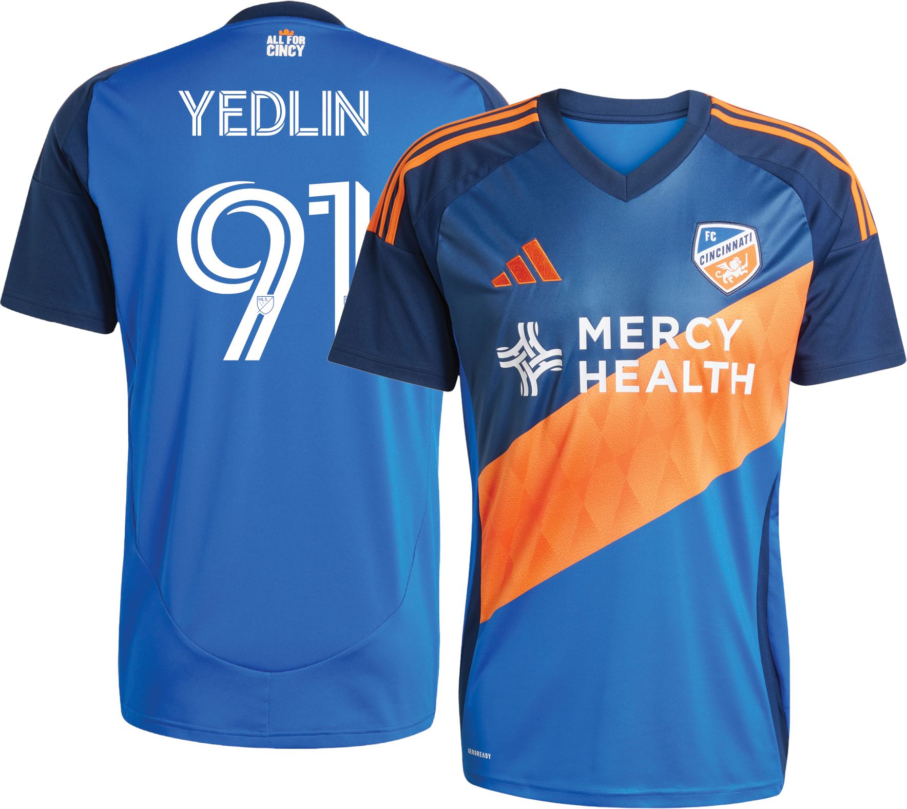 adidas Adult FC Cincinnati Deandre Yedlin #91 2025 Primary Replica Jersey product image