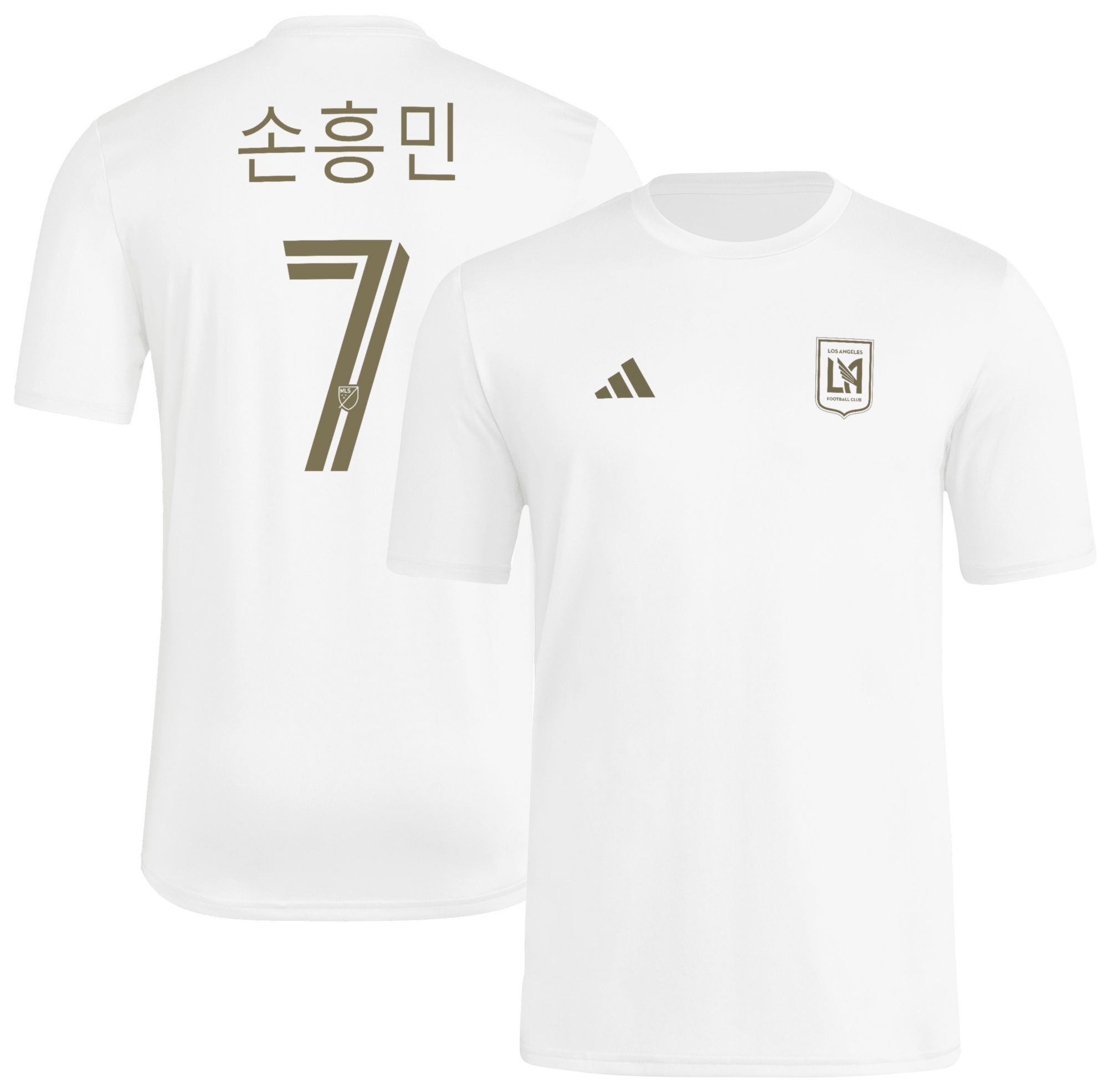 adidas Adult 2026 Los Angeles FC Son Heung-min #7 White Alternate T-Shirt product image