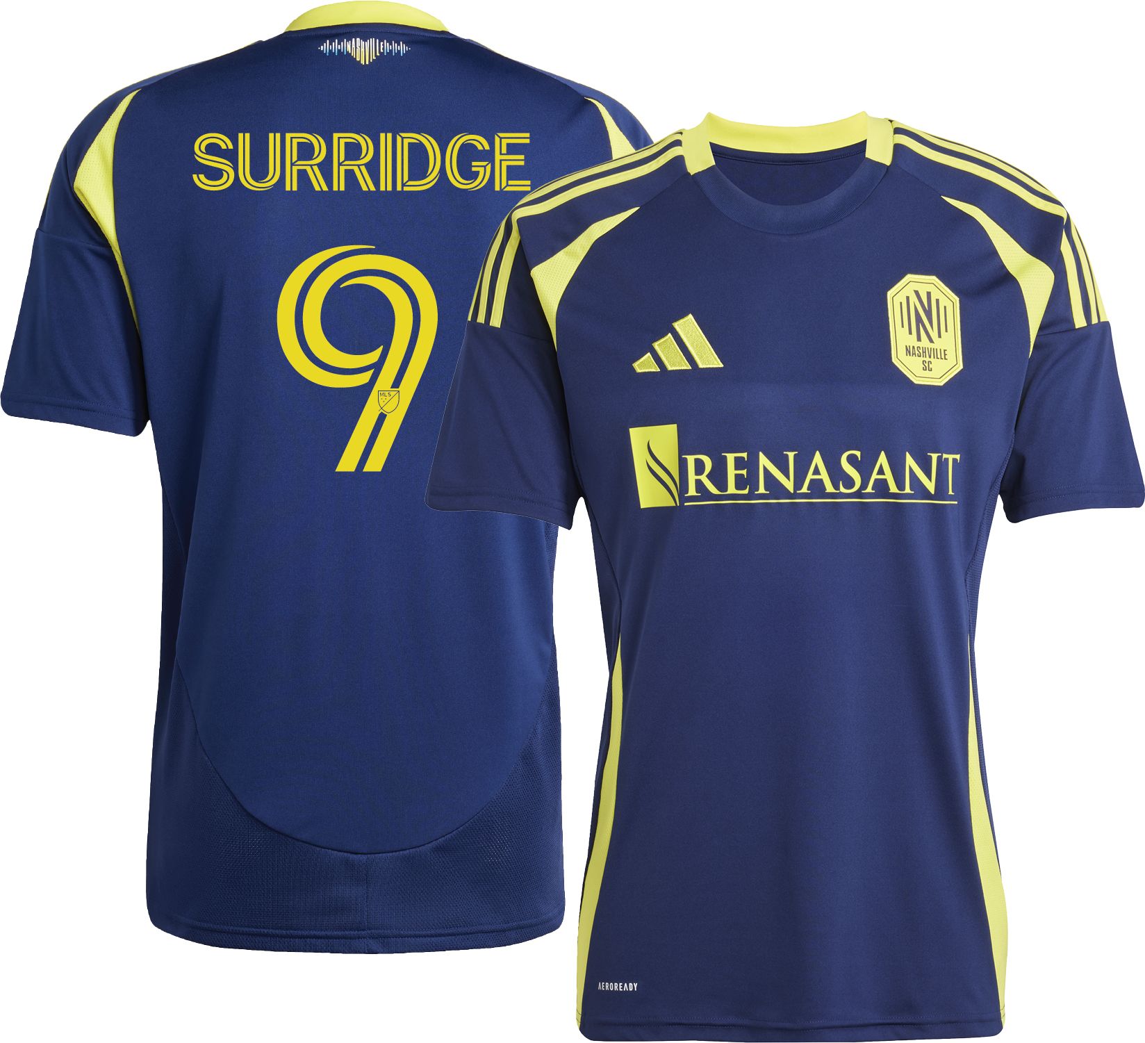 adidas Adult Nashville SC Sam Surridge #9 2025 Secondary Replica Jersey product image