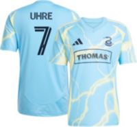 adidas Adult Philadelphia Union Mikael Uhre #7 Light Blue Away