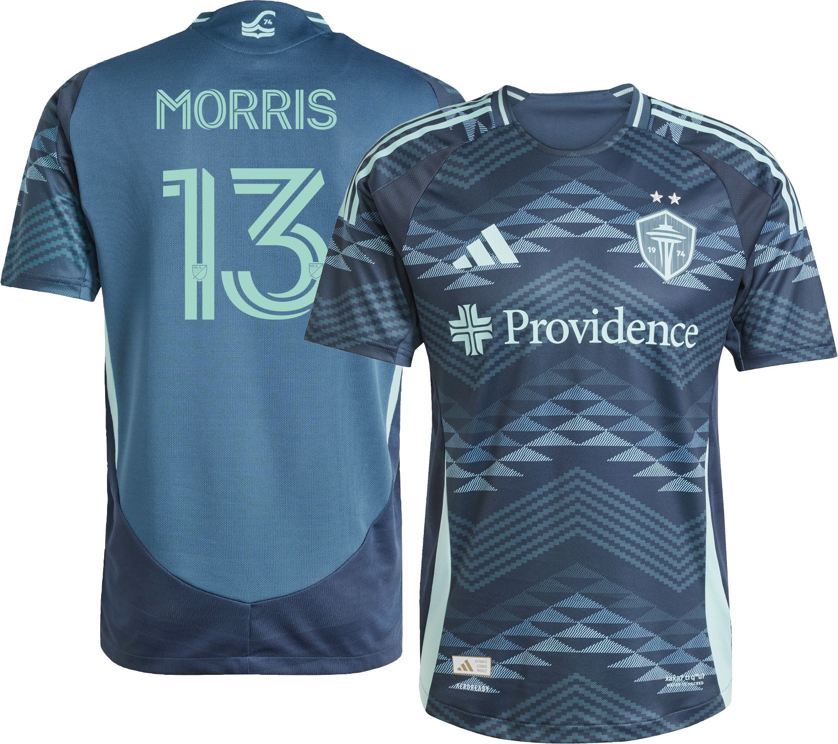adidas Adult Seattle Sounders FC Jordan Morris #13 2025 Secondary Authentic Jersey product image