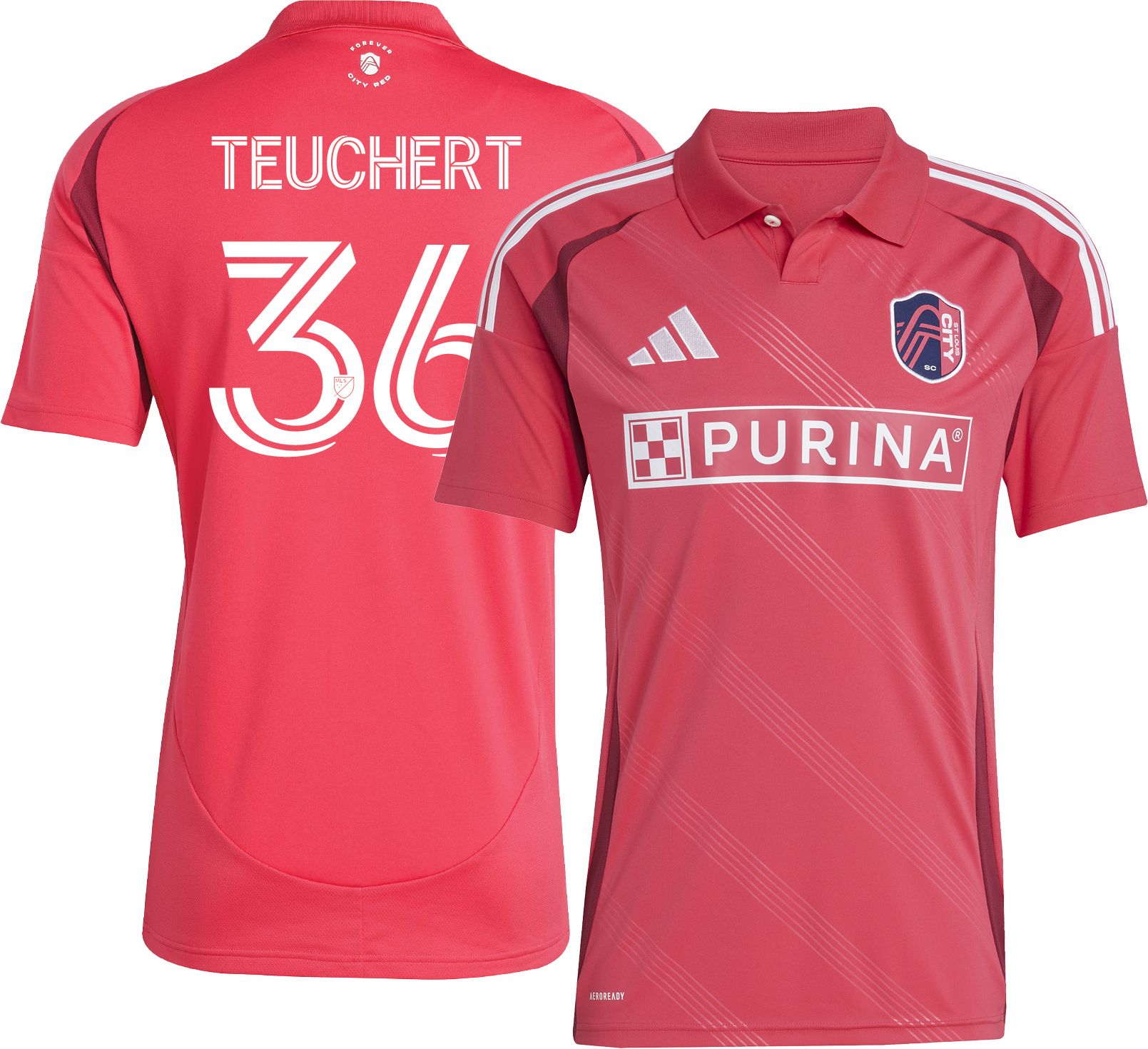 adidas Adult St. Louis City SC Cedric Teuchert #36 2025 Primary Replica Jersey product image