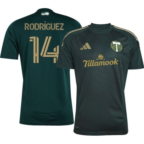 美品SHADEサイン入りBorisKrcmarユニフォームSメンズGREEN adidas Adult Portland Timbers Antony Alves Santos #11 2025 Primary