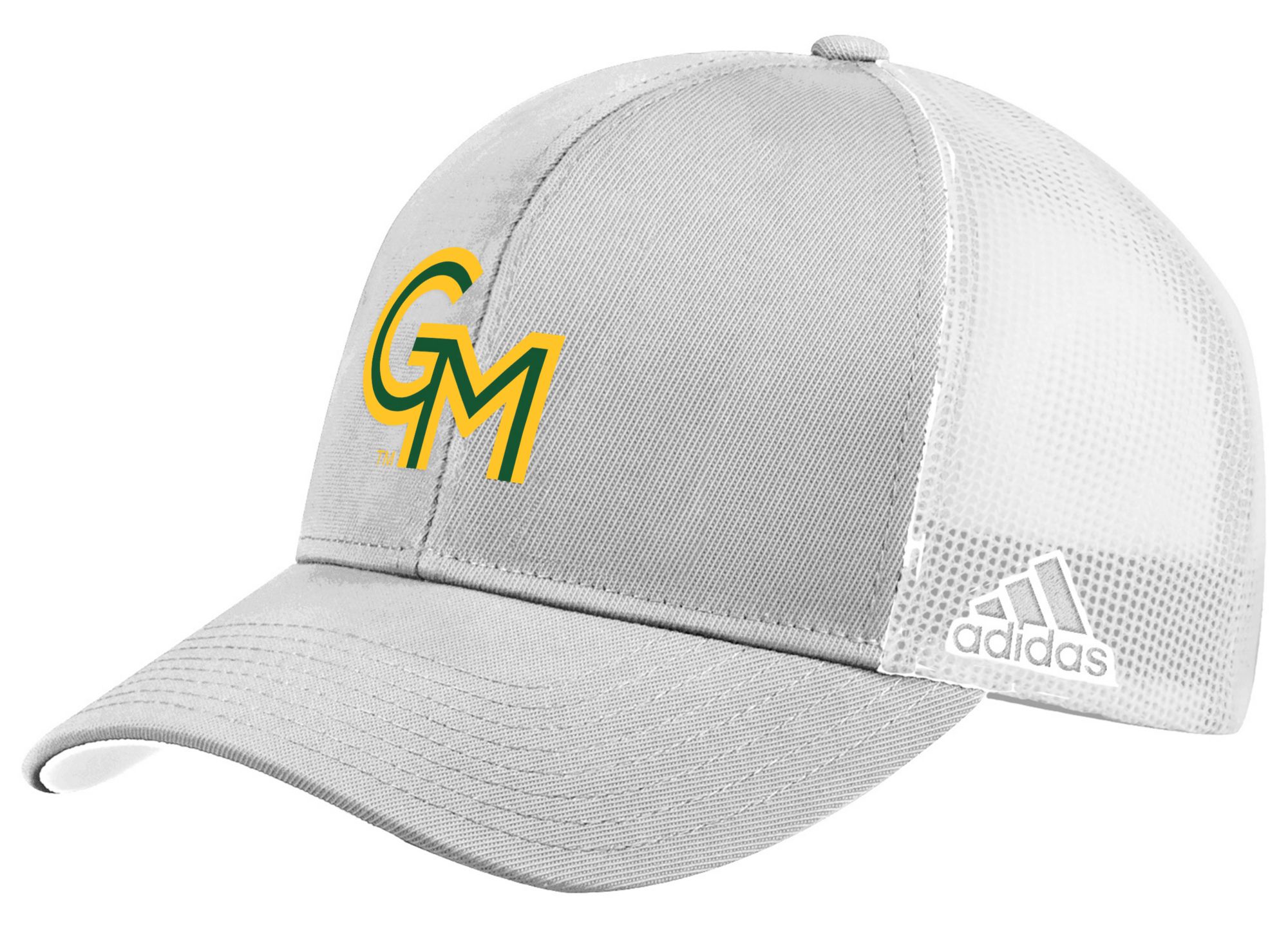 adidas Adult George Mason Patriots Grey Structured Mesh Trucker Hat product image