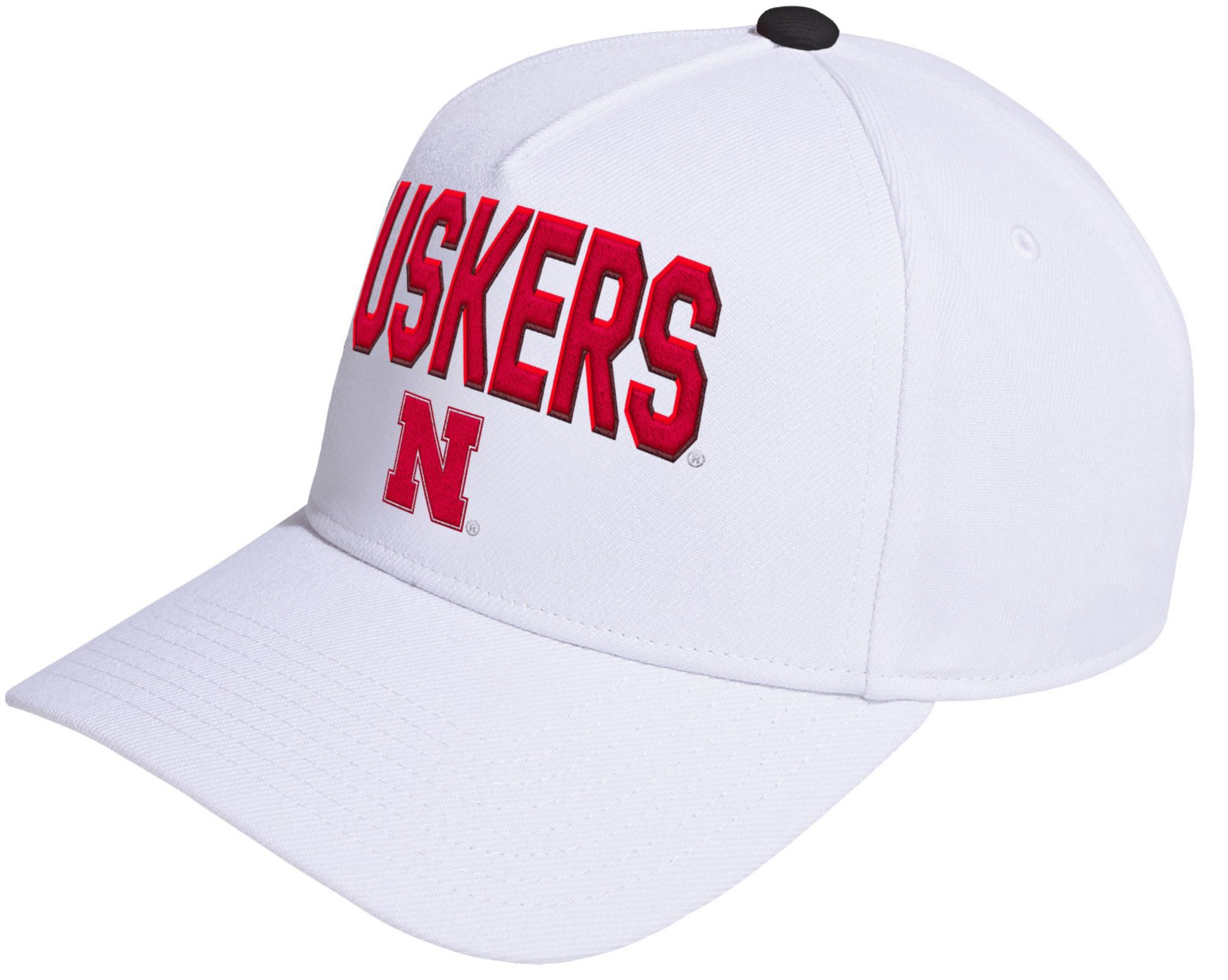 adidas Adult Nebraska Cornhuskers White Locker Room A-Frame Adjustable Hat product image