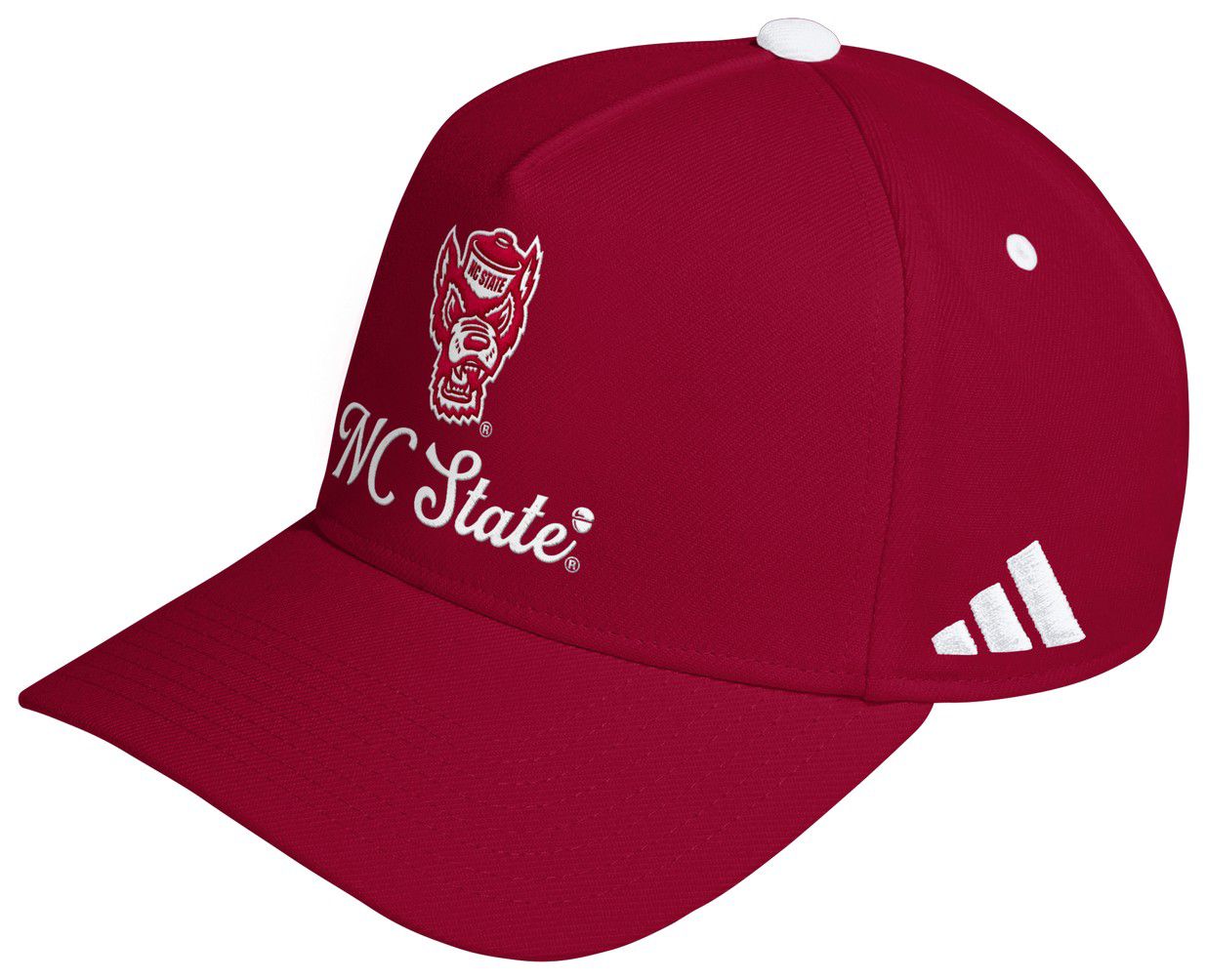 adidas Adult NC State Wolfpack Red Strategy A-Frame Adjustable Hat product image