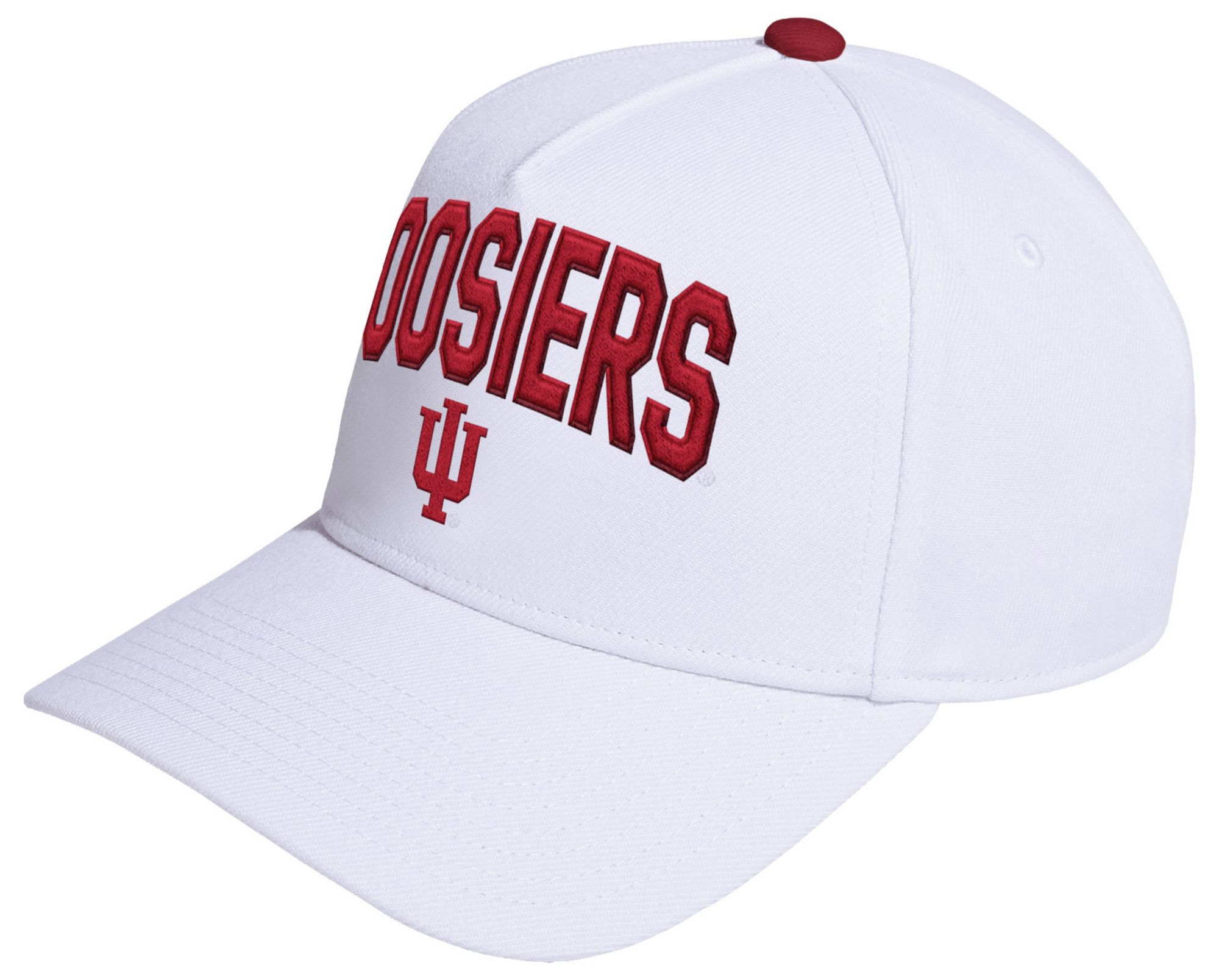 adidas Adult Indiana Hoosiers White Locker Room A-Frame Adjustable Hat product image