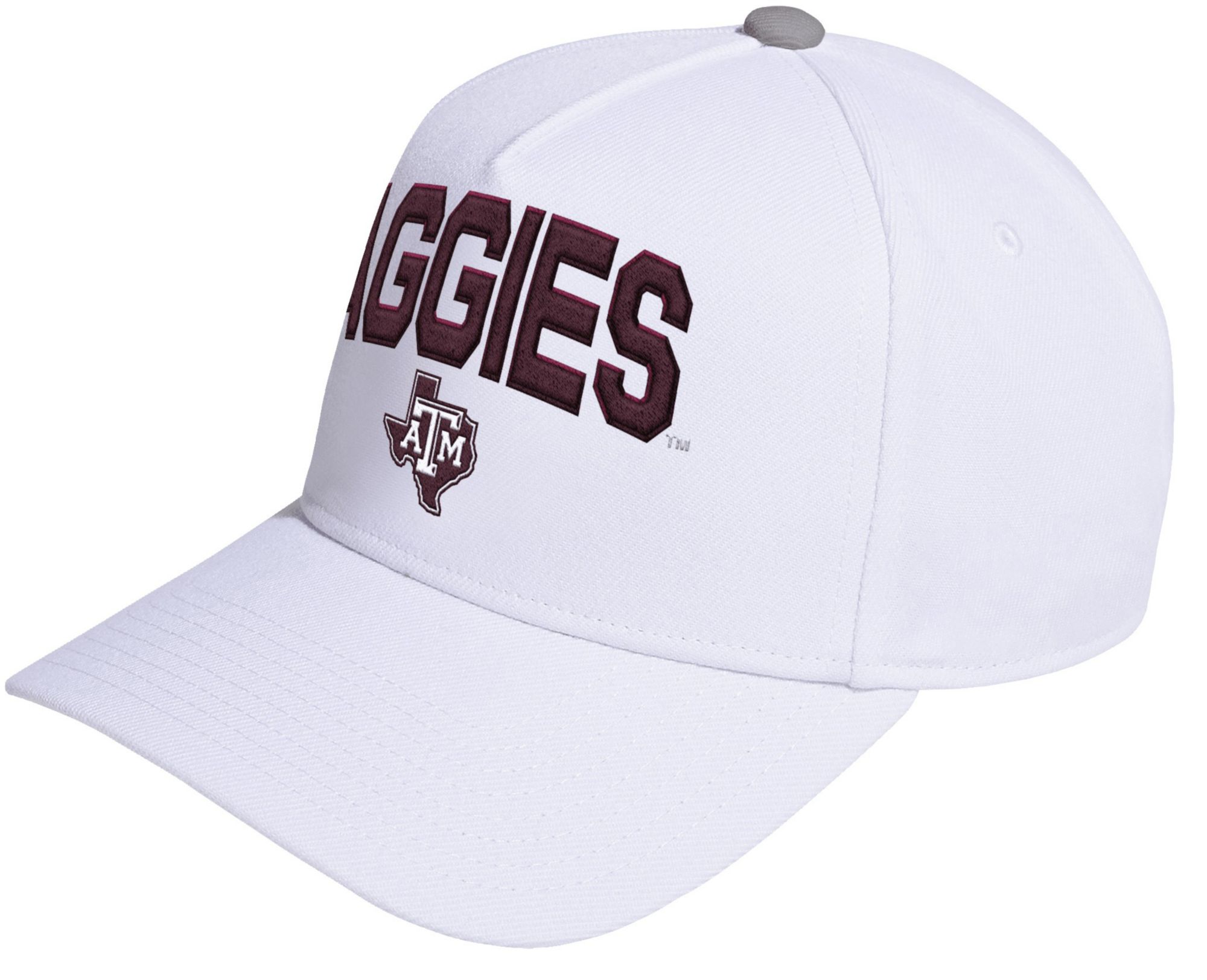 adidas Adult Texas A&M Aggies White Locker Room A-Frame Adjustable Hat product image