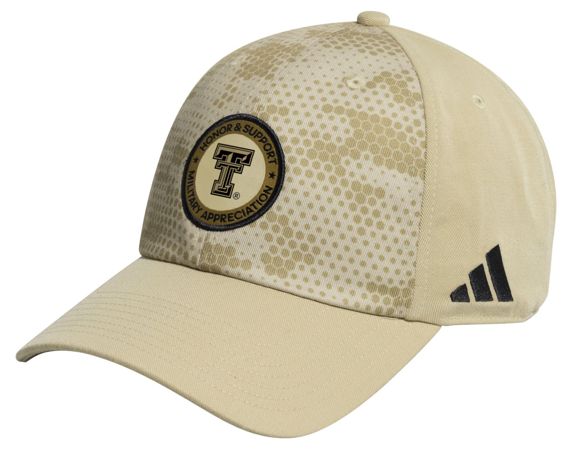 adidas Adult Texas Tech Red Raiders 2025 Honor and Support Sand Slouch Adjustable Hat product image