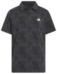 adidas Boys' Printed Scripted Golf Polo