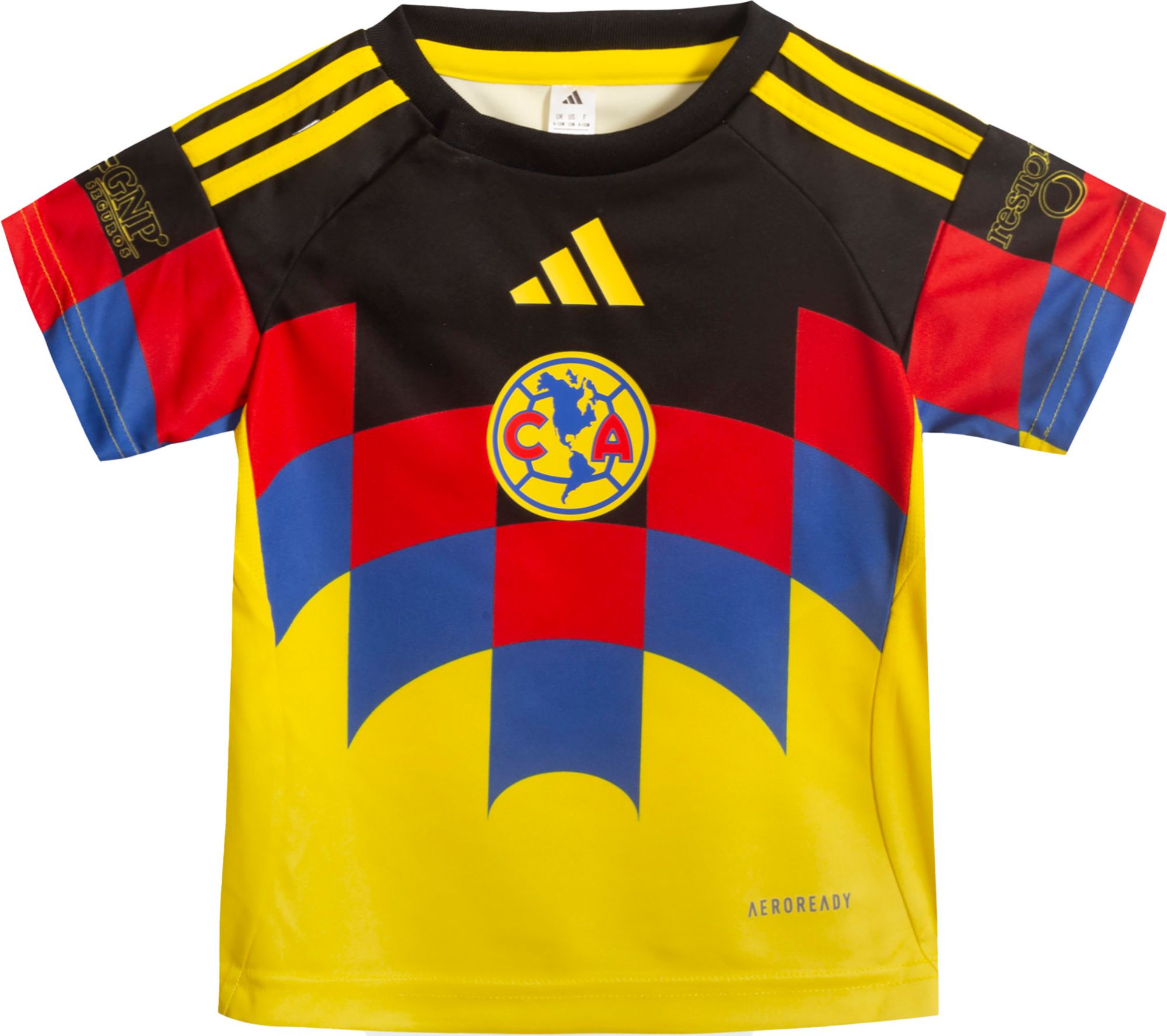 adidas Infant Club America 2025-26 Yellow Home Replica Jersey product image