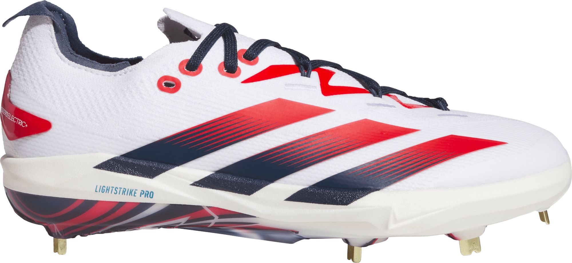 adidas Men's adizero Electric+ 2.0 USA Metal Baseball Cleats product image