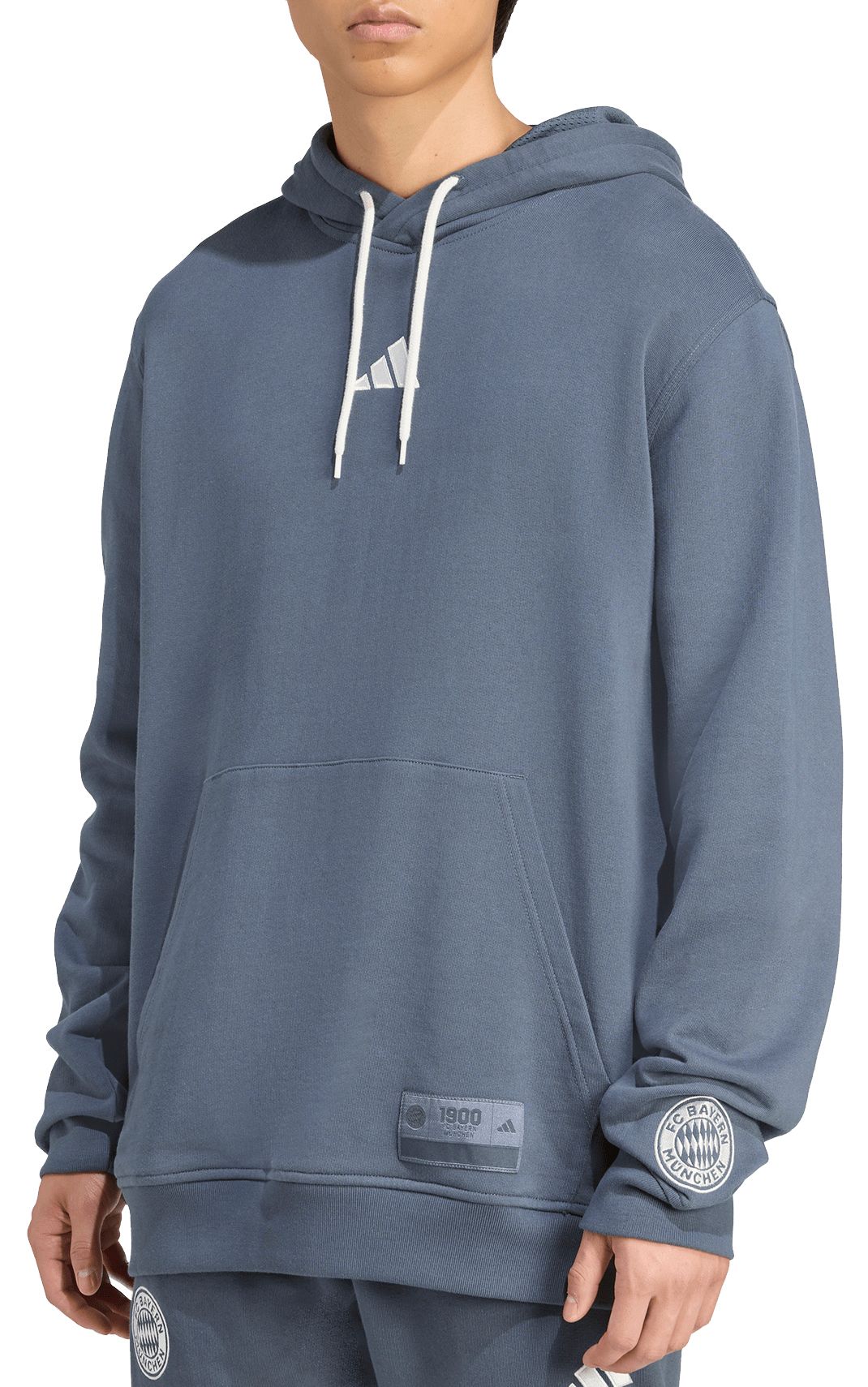 adidas Adult Bayern Munich Wordmark Grey Pullover Hoodie product image