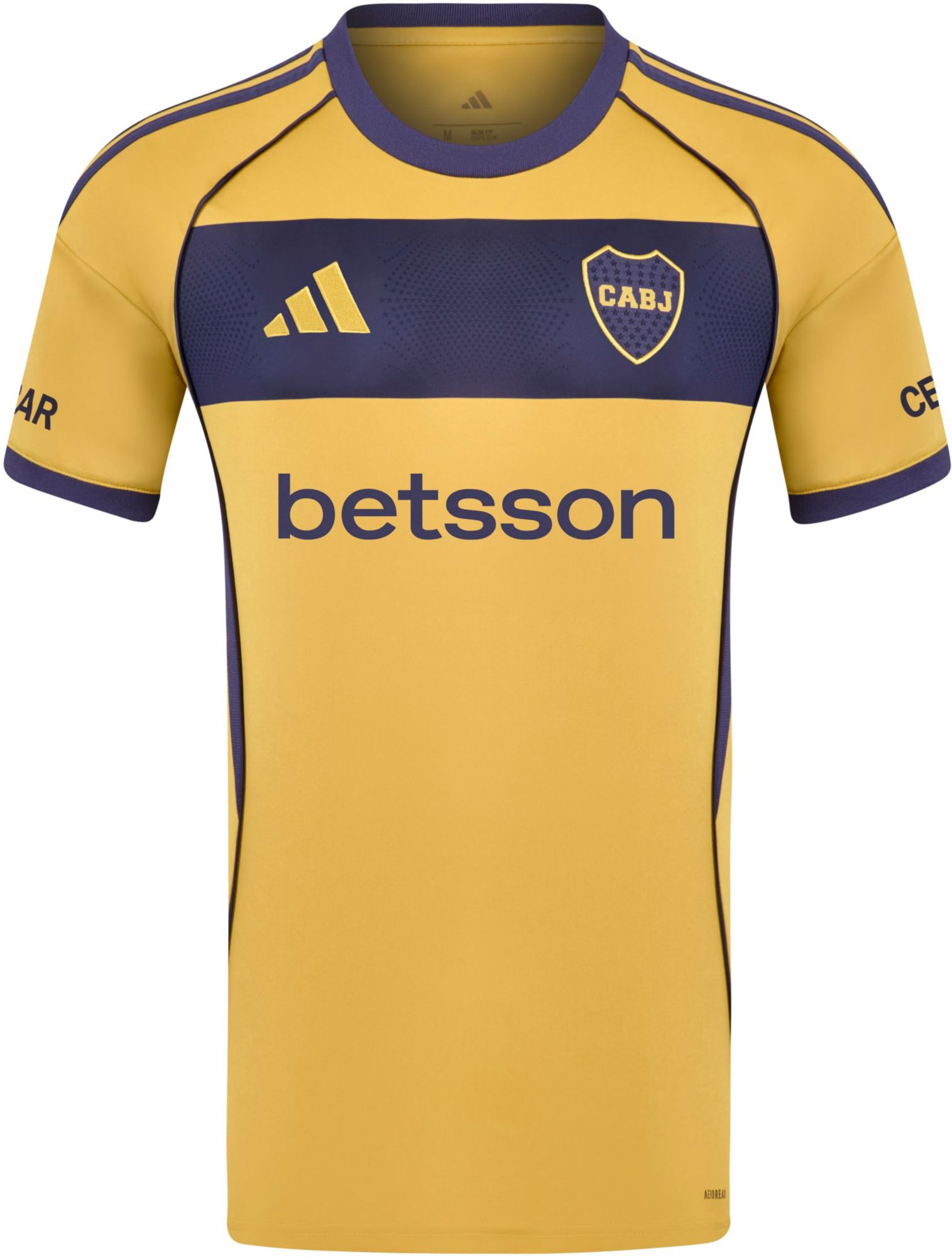 adidas Adult Boca Juniors 2025 Yellow Away Replica Jersey product image
