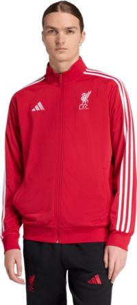 adidas Men's Liverpool FC 2025-26 Red Home Team Logo Full-Zip