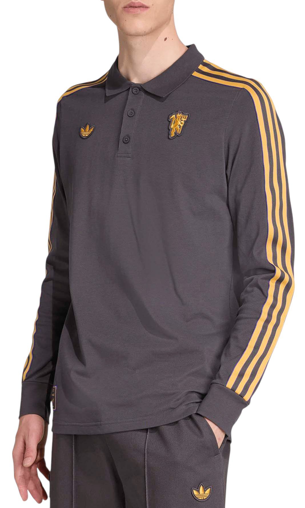 adidas Men's Manchester United 2025-26 Black Vintage Third Polo product image