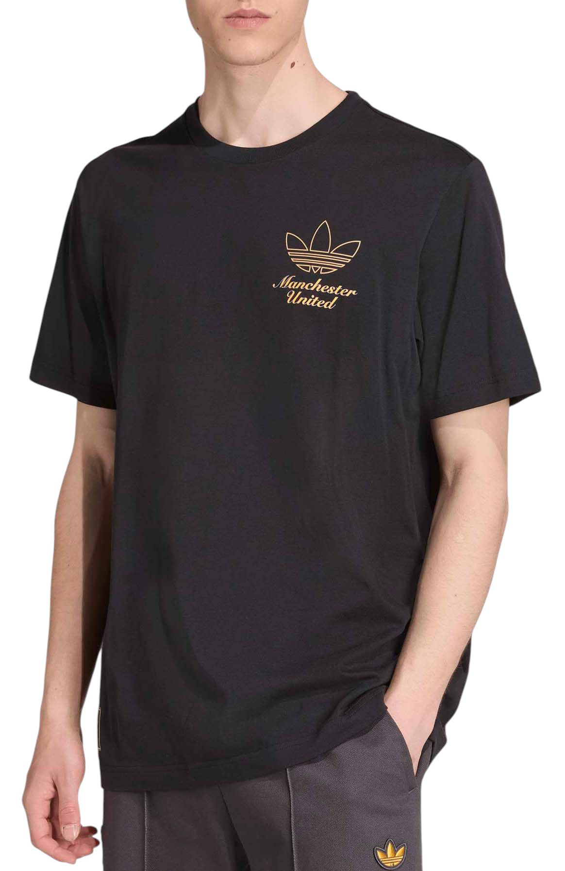 adidas Adult Manchester United 2025-26 Black Vintage Third Short Sleeve T-Shirt product image