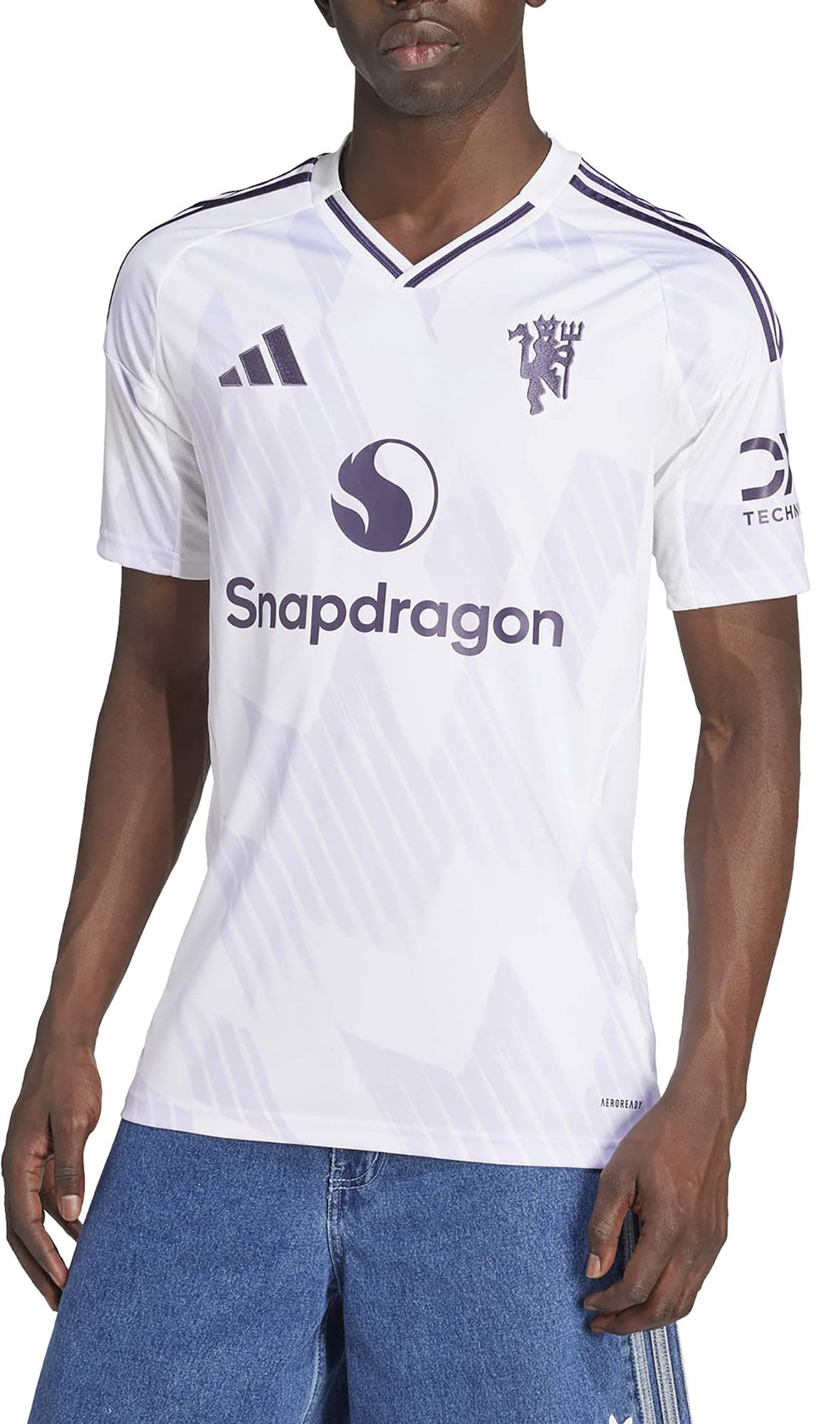 adidas Adult Manchester United 2025-26 White Away Replica Jersey product image