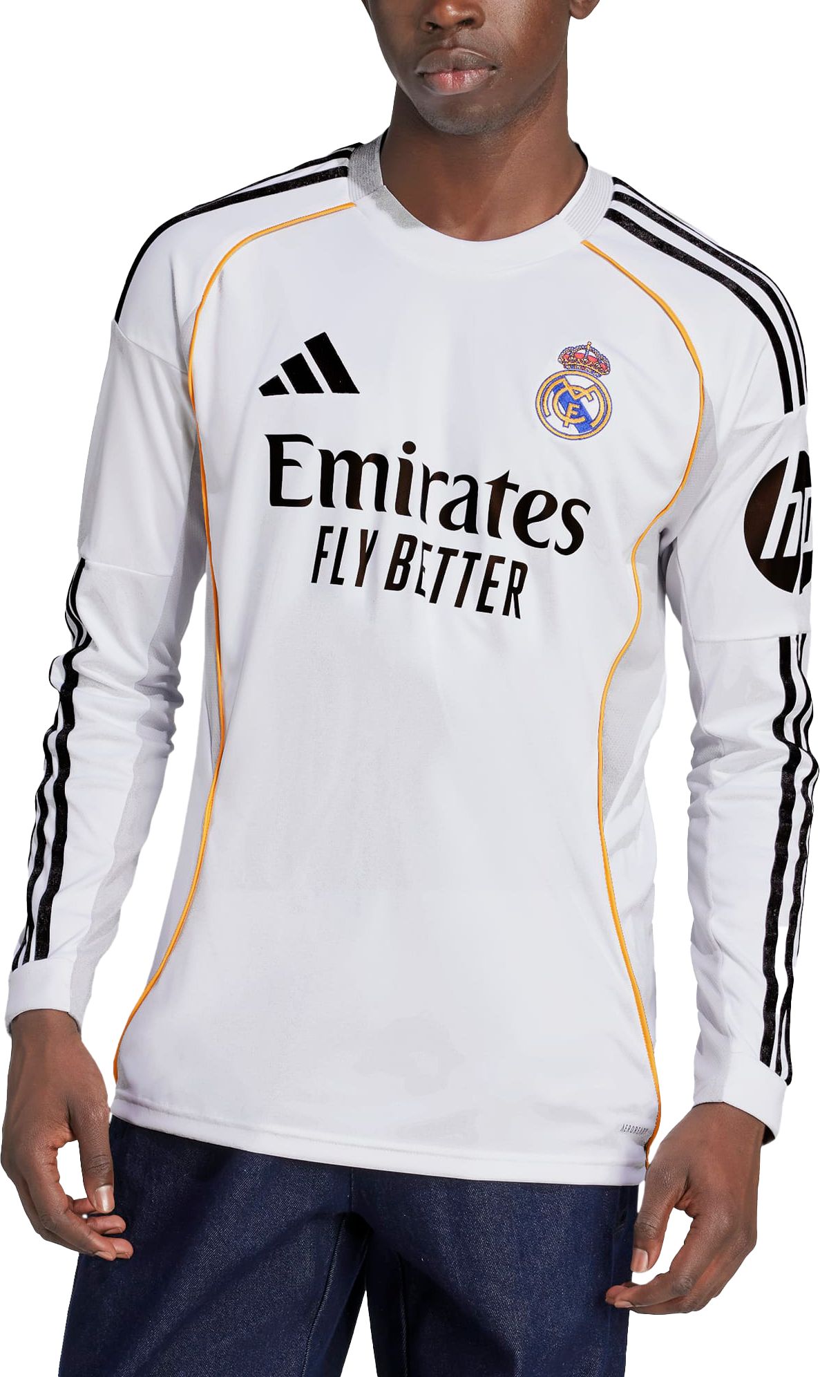 adidas Adult Real Madrid 2025 White Home Replica Jersey product image