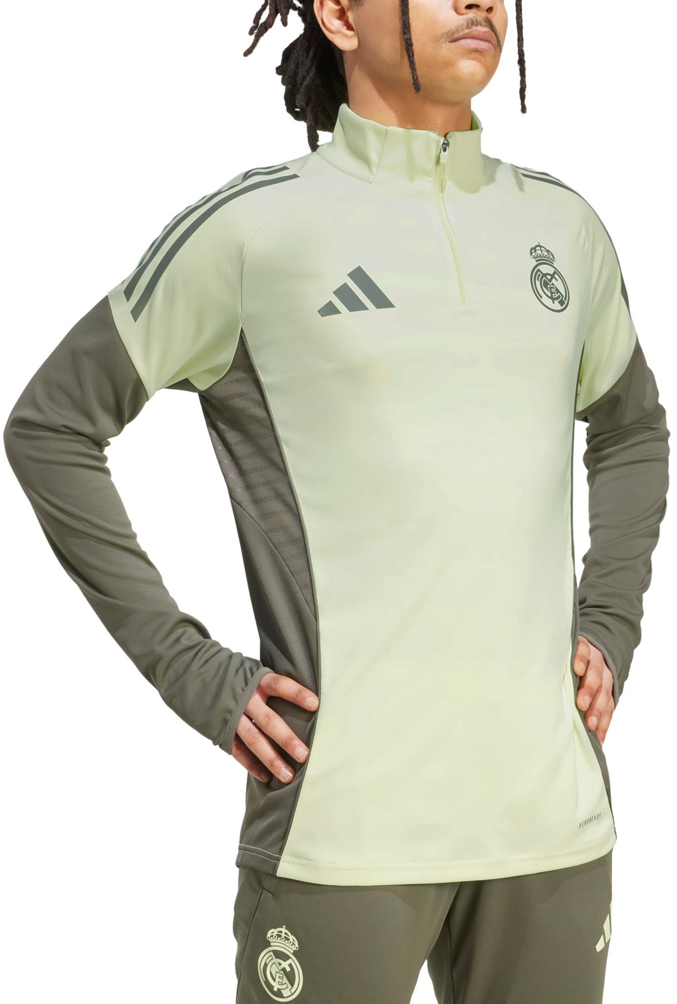 adidas Men's Real Madrid 2025 Green Full-Zip Training Jacket product image