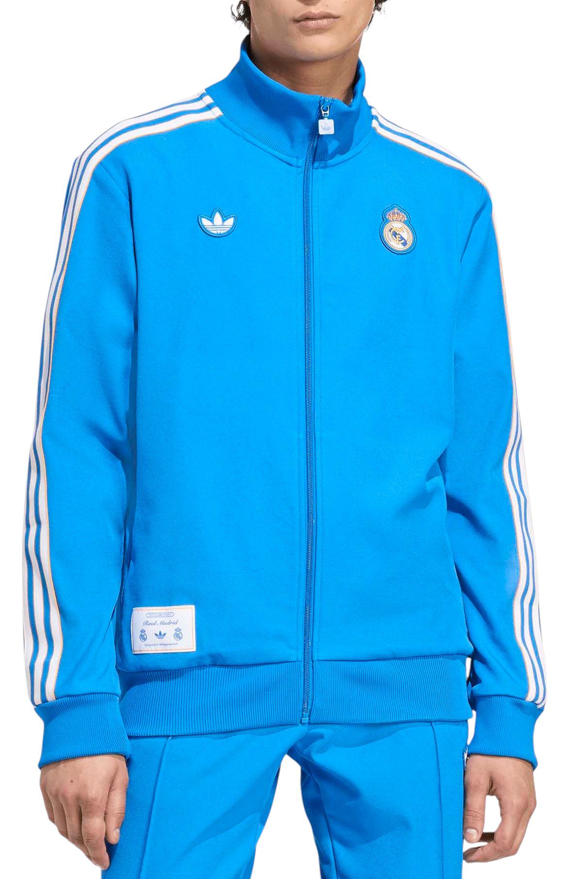 adidas Men's Real Madrid 2025-26 Blue Third Full-Zip Vintage Jacket product image