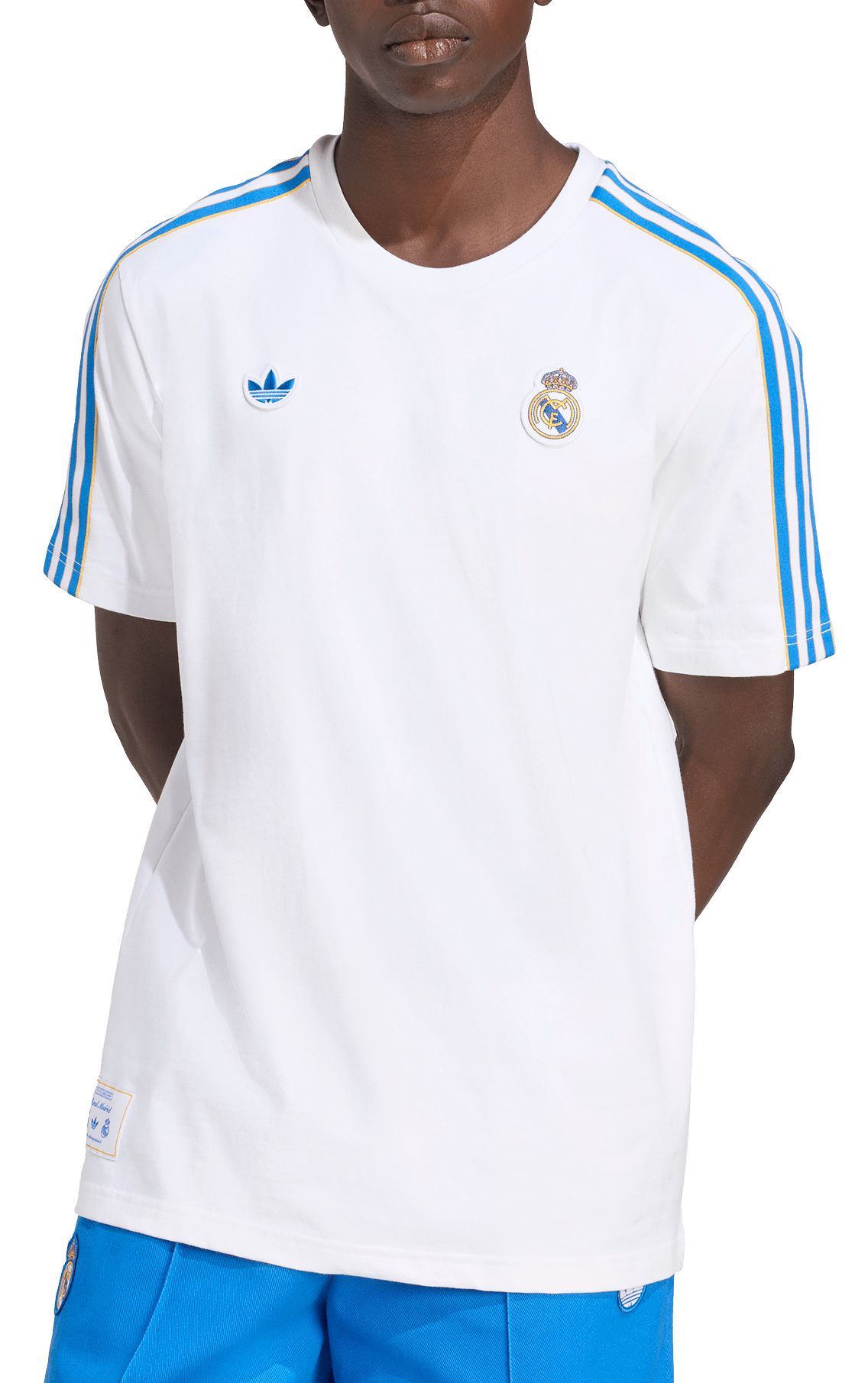 adidas Adult Real Madrid 2025-26 White Vintage Third Short Sleeve T-Shirt product image