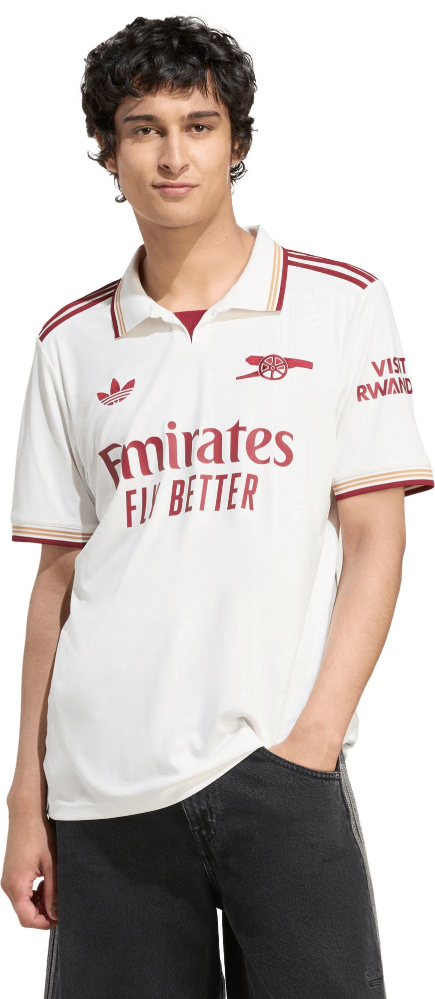 adidas Men's 2025 Arsenal White Third Replica Jersey product image