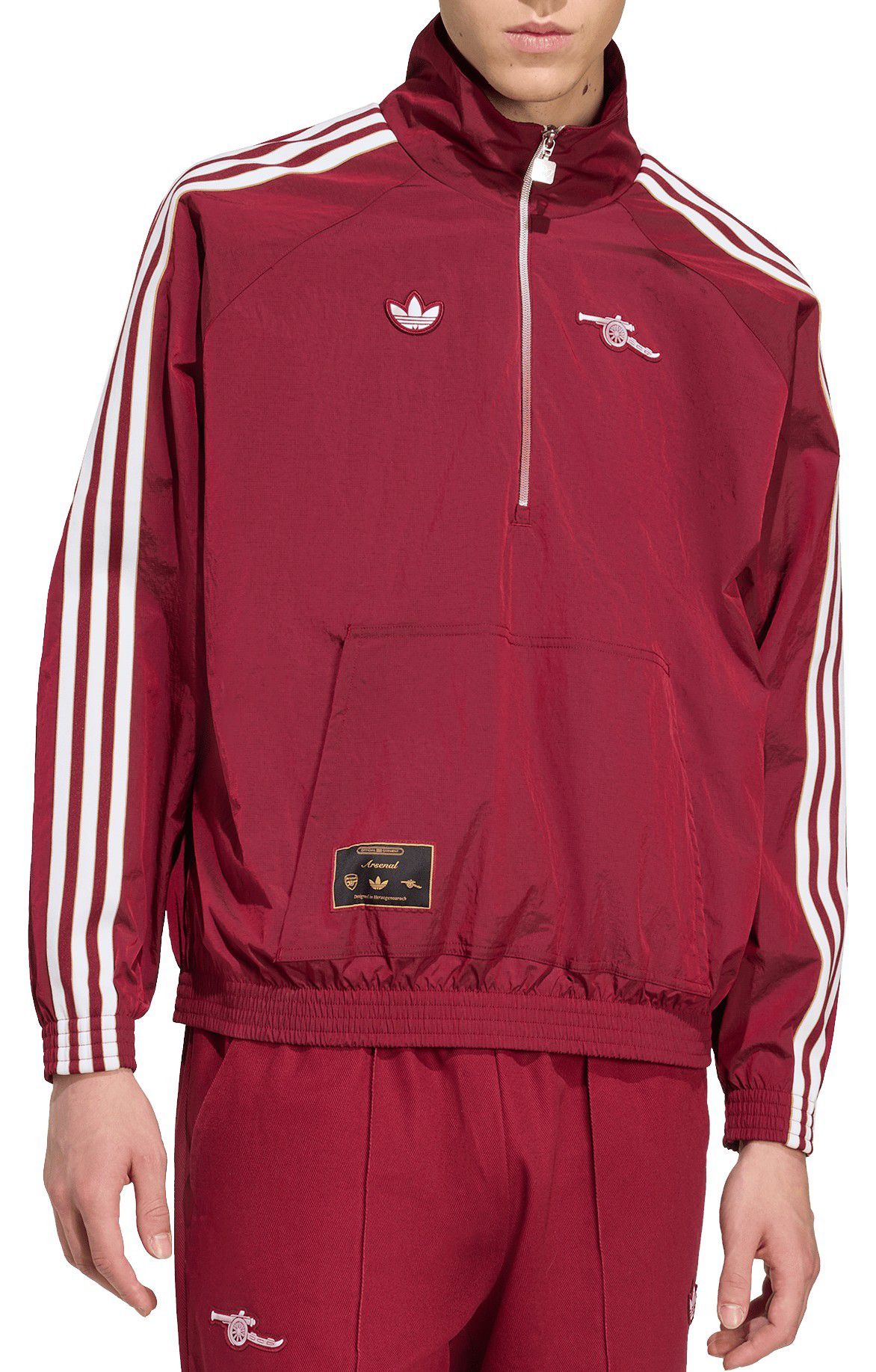 adidas Men's Aresenal 2025 Burgundy Third Full-Zip Vintage Jacket product image