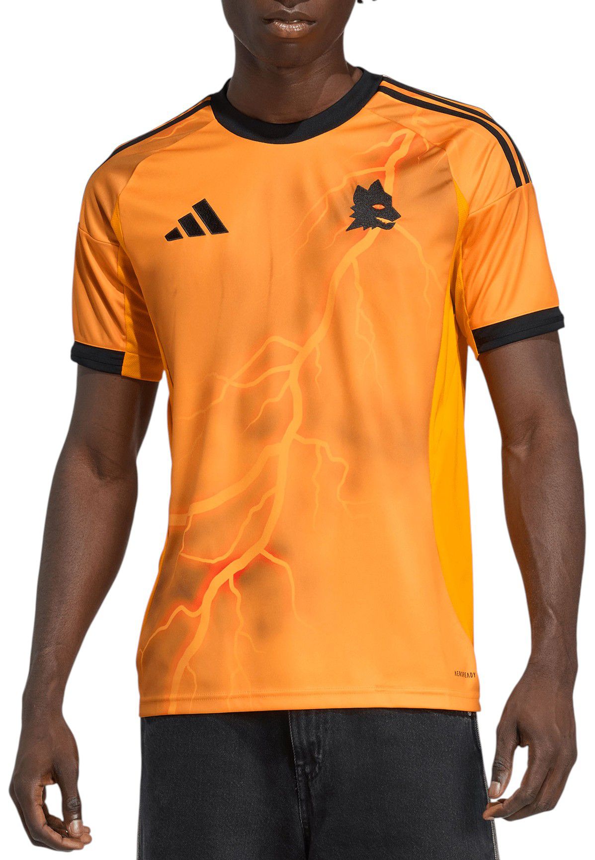 adidas Men's AS Roma 2025 Orange Away Replica Jersey product image