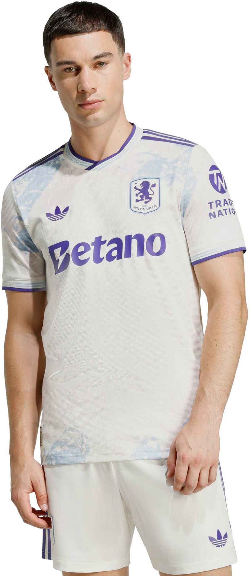 adidas Men's 2025 Aston Villa FC White Third Authentic Jersey product image