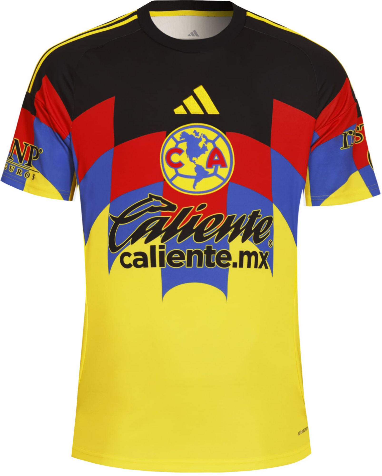 adidas Adult Club America 2025-26 Yellow Home Replica Jersey product image