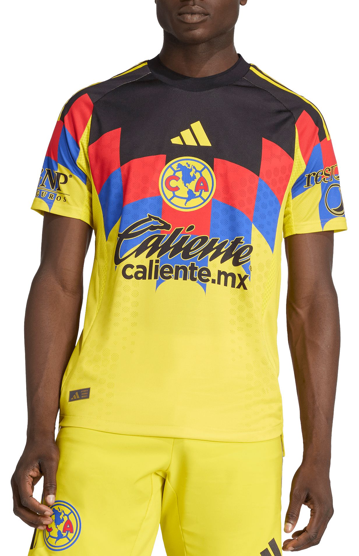 adidas Adult Club America 2025-26 Yellow Home Authentic Jersey product image