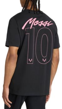 adidas Men's Inter Miami CF 2025 Lionel Messi #10 Black T-Shirt