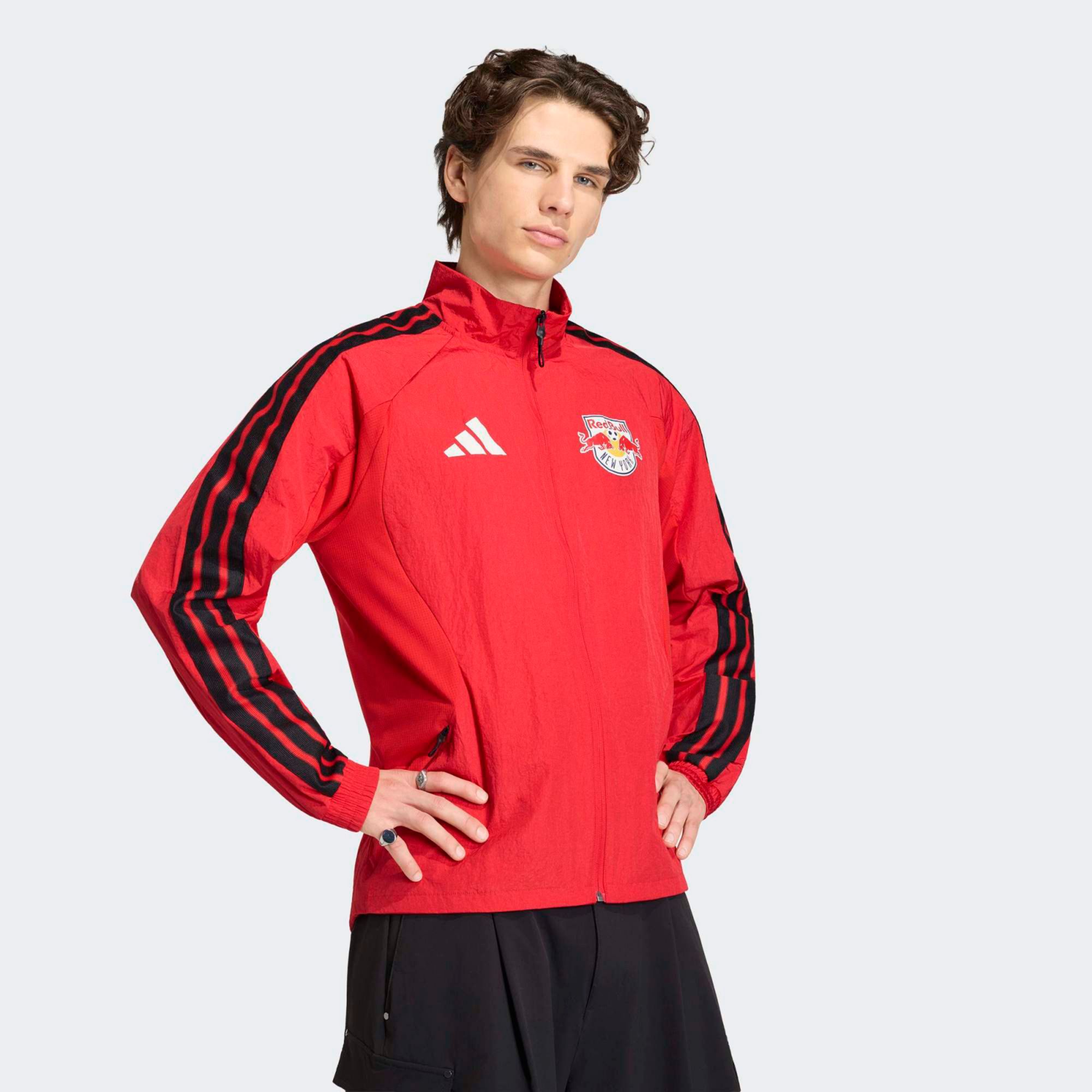 adidas Men's New York Red Bulls Red 2026 Prematch Anthem Full-Zip Jacket product image