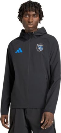 adidas Men's San Jose Earthquakes Black 2026 Home Travel Full-Zip