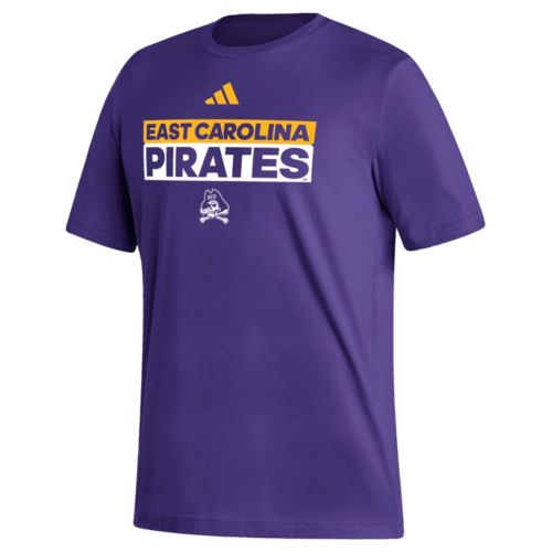 adidas Men's East Carolina Pirates Purple Fresh Icon T-Shirt