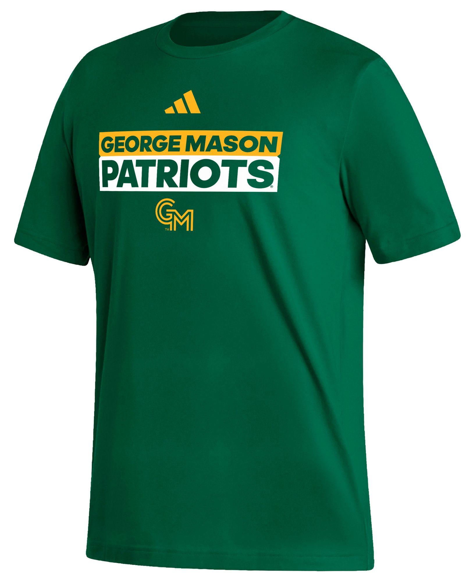adidas Men's George Mason Patriots Green Fresh Training Short Sleeve T-Shirt product image