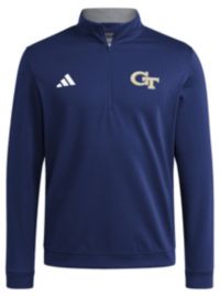 adidas Men's Georgia Tech Yellow Jackets Navy Elevated 1/4 Zip