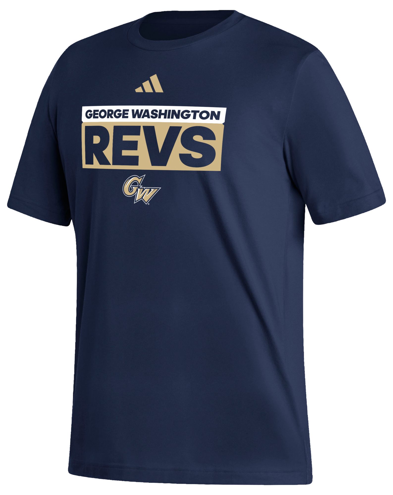adidas Men's George Washington Colonials Navy Fresh Training Short Sleeve T-Shirt product image