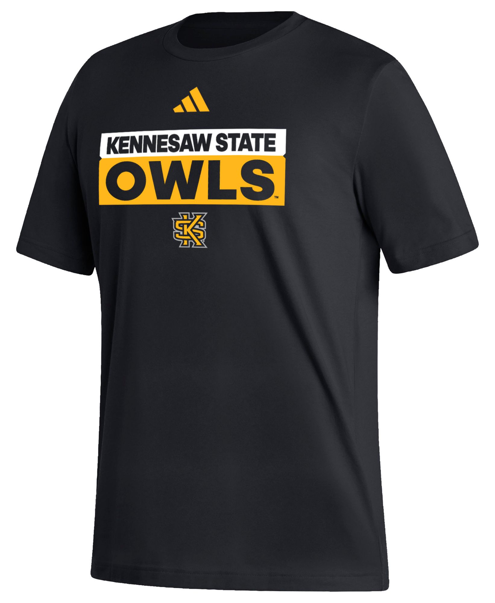 adidas Men's Kennesaw State Owls Black Fresh Training Short Sleeve T-Shirt product image