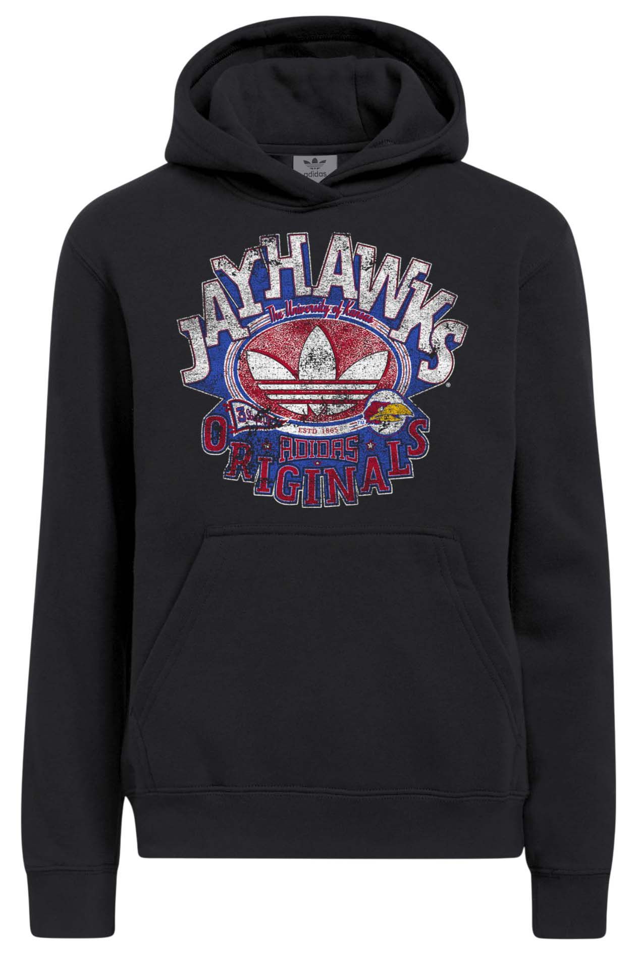 adidas Men's Kansas Jayhawks Black Originals Hoodie product image