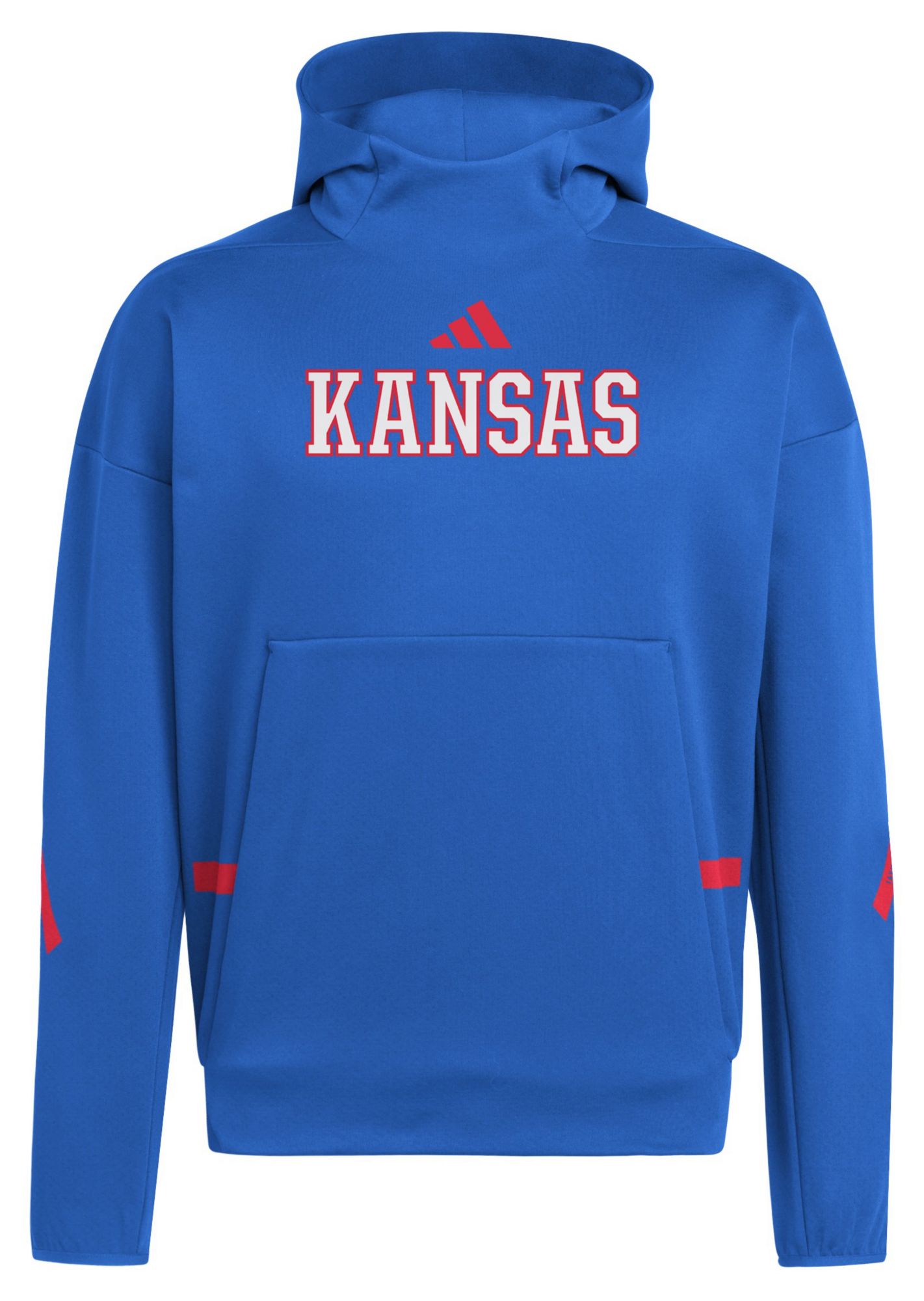 adidas Men's Kansas Jayhawks Blue Z.N.E. Pullover Hoodie product image