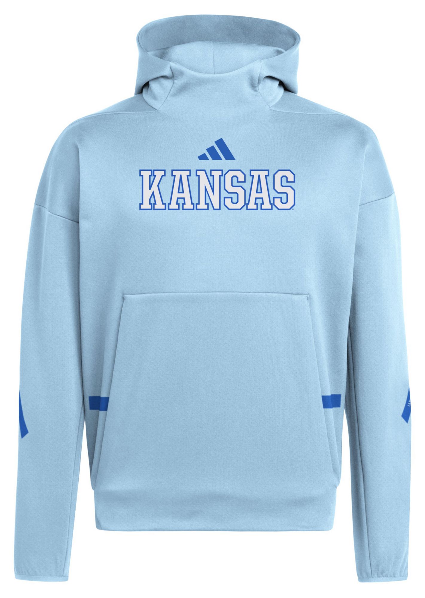 adidas Men's Kansas Jayhawks Light Blue Z.N.E. Pullover Hoodie product image